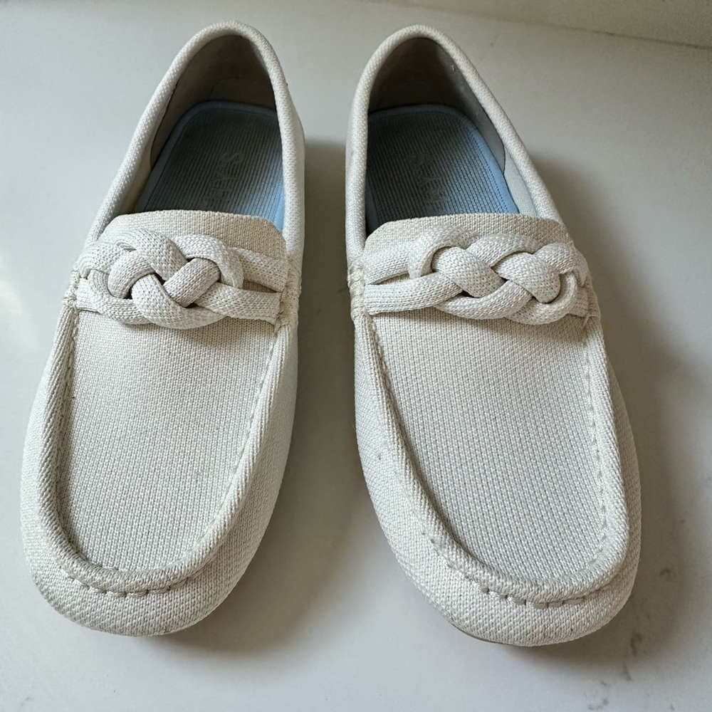 Rothy’s Braid Driver, 7.5 white *sold out color*